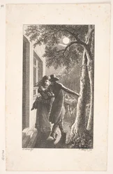 Illustration mit Entführung bei Nacht