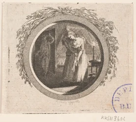 Titelvignette zu S. Richardson: "Miss Clarissa Harlowes Geschichte", vierter Teil
