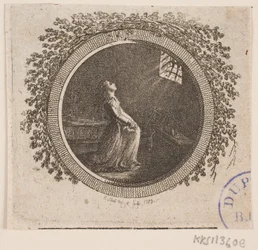 Titelvignette zu S. Richardson: "Miss Clarissa Harlowes Geschichte", sechster Teil