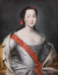 Porträt von Kaiserin Katharina II 1729-1796, 1750er