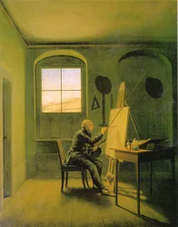Caspar David Friedrich im Atelier