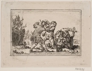 Eine Bauernschlägerei