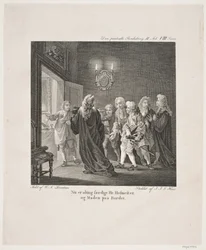 Illustration zu Holbergs Komödien