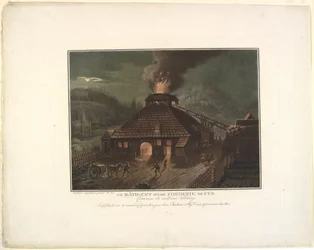Ein Gebäude einer Eisenhütte