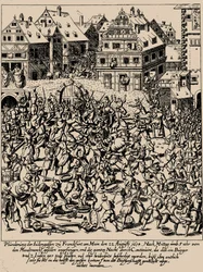 Der Fettmilch-Aufstand. Die Plünderung der Judengasse in Frankfurt am 22. August 1614, ca. 1616-1617
