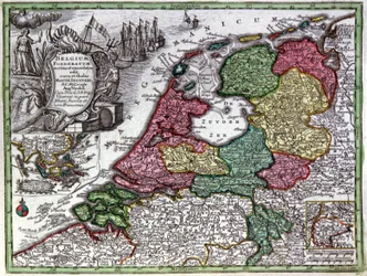 Karte von Holland