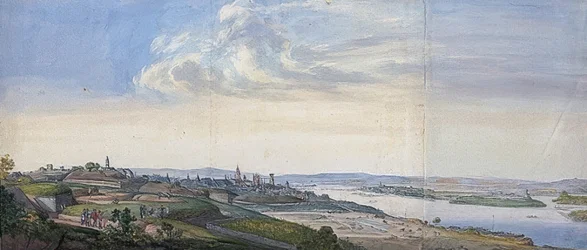 Ansicht von Mainz nach der Belagerung von 1793