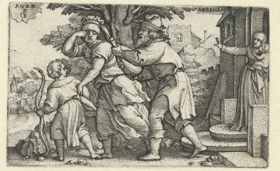 Abraham vertreibt Hagar und Ismael (Verhaal van Abraham)