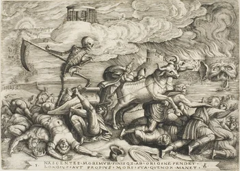 Der Triumph des Todes, Platte fünf aus Die Triumphe von Petrarca