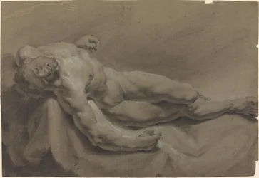 Ein liegender männlicher Akt