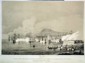 Die Schlacht von Sinop am 30. November 1853