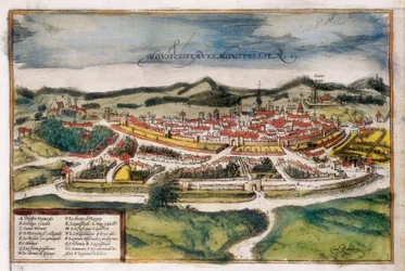 Plan der Stadt Montpellier