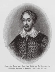 Edmund Spenser, englischer Dichter (Gravur)