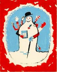 Schneemann mit vielen Armen