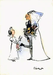Hufeisenabsatz zur Hochzeit