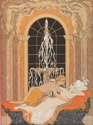 Illustration für den Briefroman Gefährliche Liebschaften Les Liaisons dangereuses, 1934