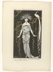 Journal des Dames et des Modes, Costumes Parisiens, 1914, Nr. 168: Großes Abendkleid