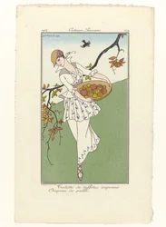 Journal des Dames et des Modes, Costumes Parisiens, 1914, Nr. 179: Taffetakleider