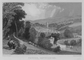 Totnes, Devonshire (Gravur)