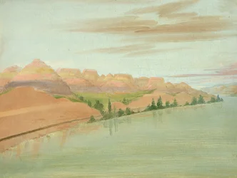 Schöne Lehmklippen, 1900 Meilen über St. Louis
