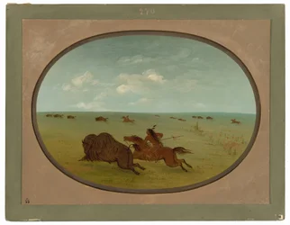 Büffeljagd, Sioux-Indianer, Oberer Missouri