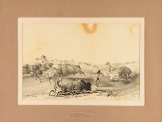 Indianer jagen Büffel--Nr. 7