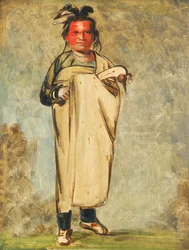 Káw-kaw-ne-chóo-a, ein Tapferer, 1828