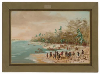 La Salle schlägt den ersten Bolzen für den Griffin ein. 26. Januar 1679