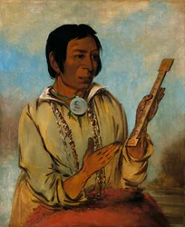 Ma-shée-na, Elchhörner, ein Unterhäuptling, 1830
