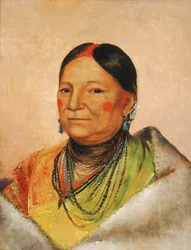 Mee-chéet-e-neuh, Verwundete Bärenschulter, Frau des Häuptlings, 1831