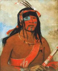 O-tá-wah, Der Ottaway, ein Krieger, 1835