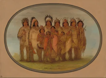 Ojibbeway-Indianer in Paris, 1861-1869
