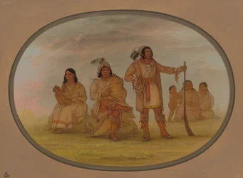 Osceola und vier Seminolee-Indianer, 1861-1869