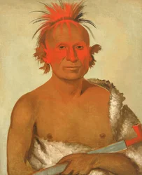 Pash-ee-pa-hó, Little Stabbing Chief, der Jüngere, einer von Black Hawks Kriegern