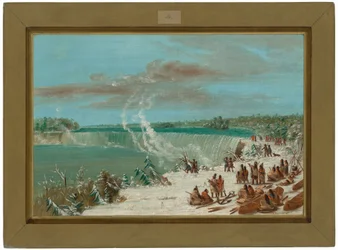 Umtragen an den Niagarafällen beim Table Rock