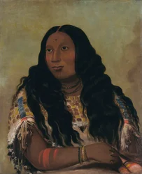 Tchón-su-móns-ka, Sandbank, Frau des Händlers François Chardon