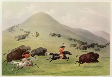 Die Büffeljagd, ca. 1832