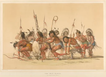Der Kriegstanz, aus der Mappe „Der nordamerikanische Indianer“