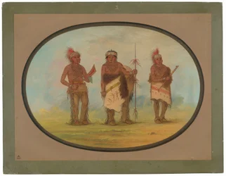 Drei Iowa-Indianer
