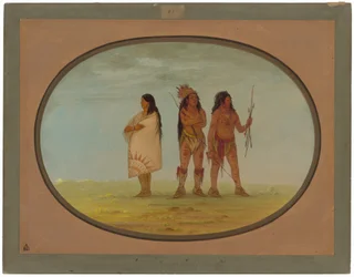 Drei Navaho-Indianer