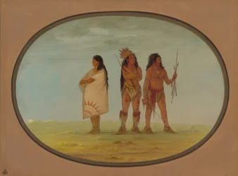 Drei Navaho-Indianer