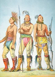 Drei Osage-Krieger
