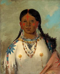 Tís-se-wóo-na-tís, Die ihre Knie badet, Frau des Häuptlings, 1832