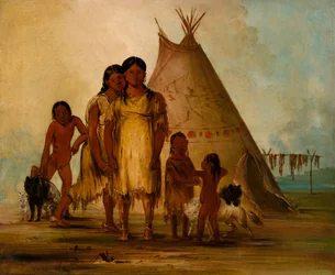 Zwei Comanche-Mädchen, 1834