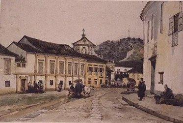 Straße in Macao, China