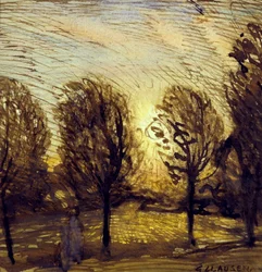 Ohne Titel [Studie von Bäumen]
