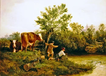 Junge Angler