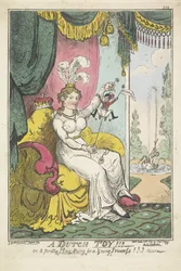 Der Prinz von Oranien als Spielzeug für Prinzessin Charlotte, 1814