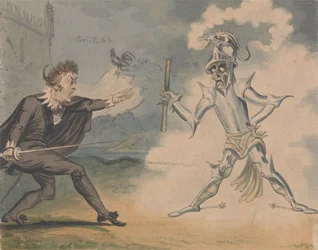 Hamlet und der Geist, ca. 1825