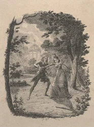 Mann und Frau im Garten